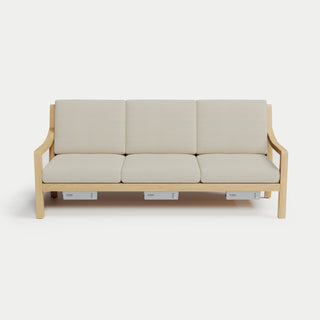 Heated Outdoor Teak Sofa 
