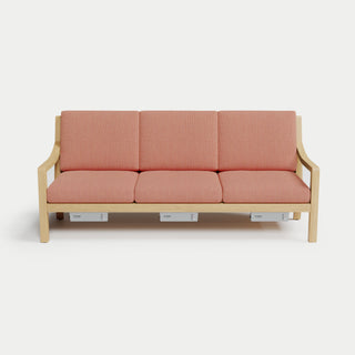 Heated Outdoor Teak Sofa 