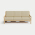 Heated Outdoor Teak Sofa 