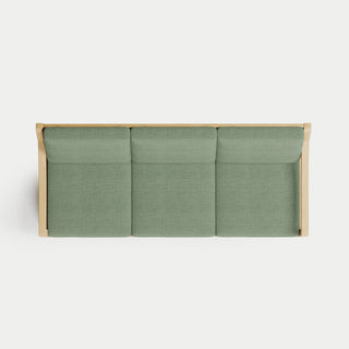 Heated Outdoor Teak Sofa 