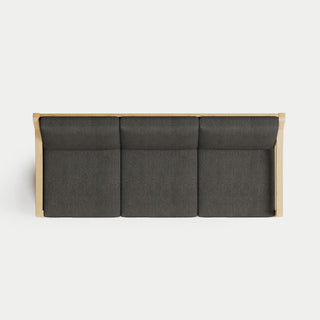 Heated Outdoor Teak Sofa 