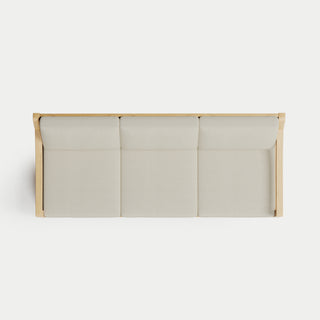 Heated Outdoor Teak Sofa 