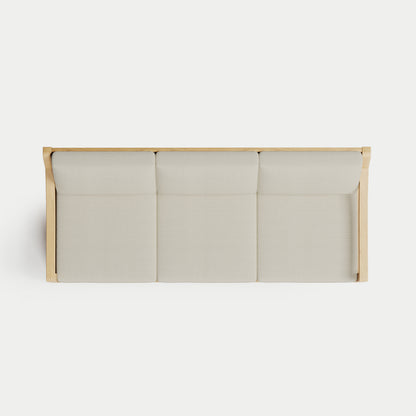 Heated Outdoor Teak Sofa 