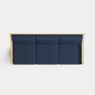 Heated Outdoor Teak Sofa 