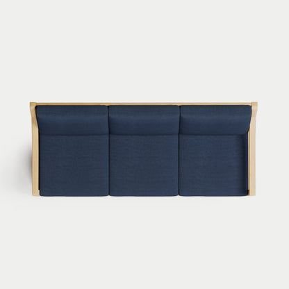 Heated Outdoor Teak Sofa 