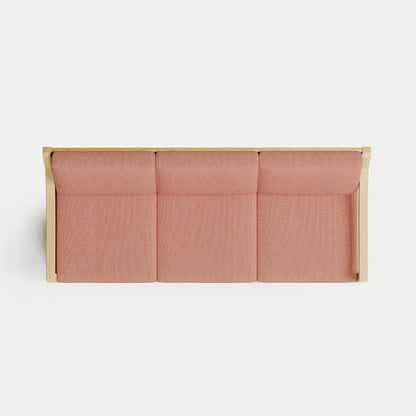 Heated Outdoor Teak Sofa 