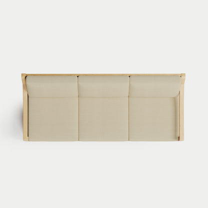 Heated Outdoor Teak Sofa 