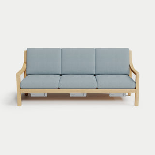 Heated Outdoor Teak Sofa 