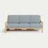 Heated Outdoor Teak Sofa 