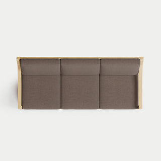 Heated Outdoor Teak Sofa 