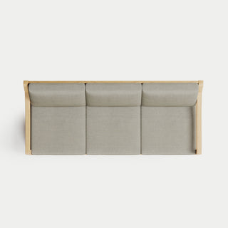 Heated Outdoor Teak Sofa 
