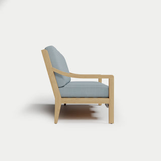 Heated Outdoor Teak Sofa 