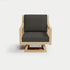 Heated Outdoor Teak Swivel Chair 