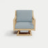 Heated Outdoor Teak Swivel Chair 