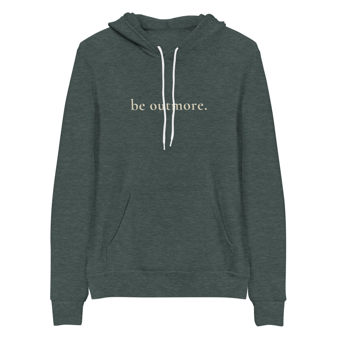 be outmore. Hoodie #color_heather-forest