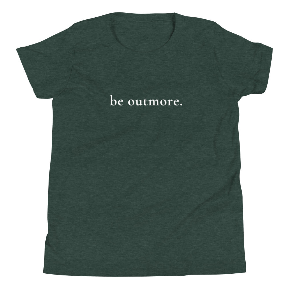 be outmore. Youth T-Shirt #color_heather-emerald